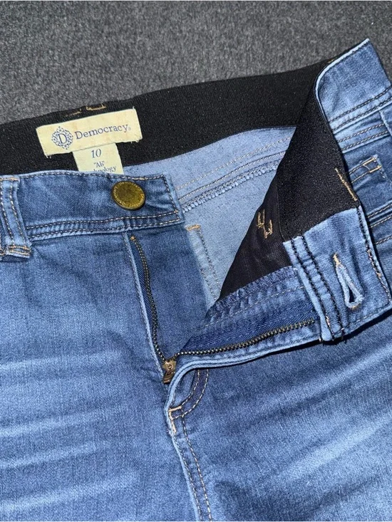 Democracy Jeans Ab Technology Ankle Skimmer Medium Blue Wash Women’s 10 Slimming - Picture 6 of 8